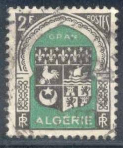 Algeria ~ #215 ~ Arms of Oran ~ Used