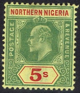 NORTHERN NIGERIA 1910 KEVII 5/-