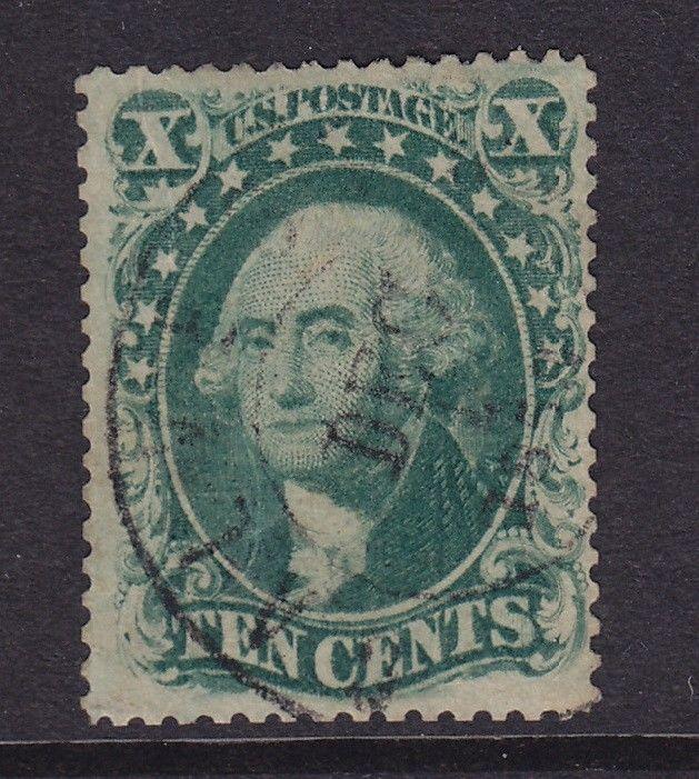 33 F-VF used 1859 year date cancel nice color scv $ 200 ! see pic !