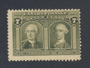 Canada 1908 Quebec Stamp #100-7c MH Fine  Guide Value = $80.00