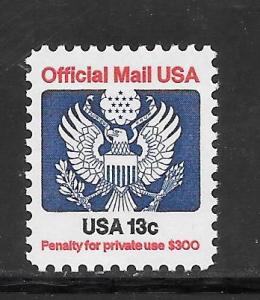 #O129 MNH Official Single