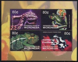 Micronesia 2003, Reptiles 4v m/s, MNH