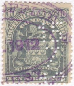 Rhodesia #71 Used F-VF fiscal cancel