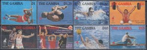 Gambia 1995 MNH Stamps Scott 1645-1652 Sport Olympic Games Volleyball Canoeing