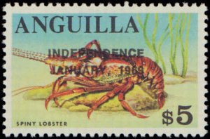 Anguilla #67, Incomplete Set, High Value, 1969, Hinged