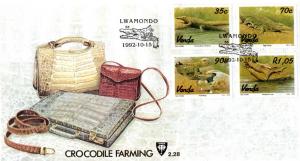 Venda - 1992 Crocodile Farming FDC SG 243-246