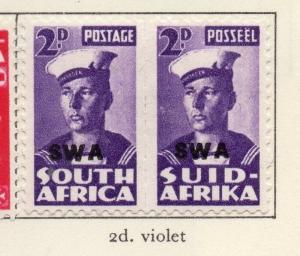 South West Africa 1943-44 Early Issue Fine Mint Hinged 2d. Optd 216685