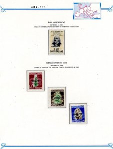 AMG Free Territory of Trieste (FTT) Scott 85-87 and 89 MNH