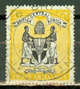 JQ: British Central Africa 38 used CV $75