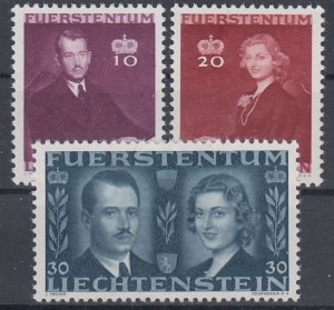 Liechtenstein 1943 Mi#211-213 mnh (E1055)