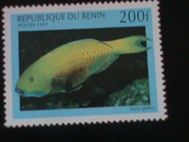 ​BENIN-1997-COLORFUL-BEAUTIFUL-LOVELY FISHES-MNH -VF-LAST ONE-HARD TO FIND