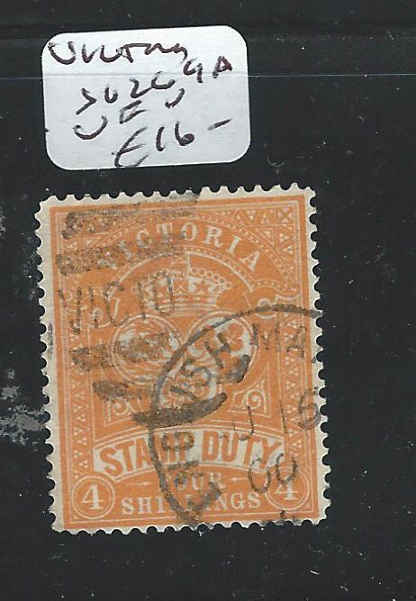 VICTORIA (P1508B) STAMP DUTY 4/- SG269A  VFU