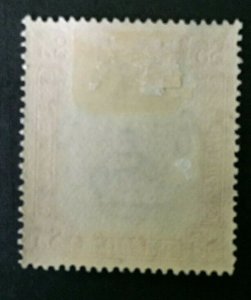 Brunei: 1947, $5 Orange & Green  definitive stamp, Mint