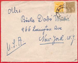 aa3606  - BRAZIL - POSTAL HISTORY -  400 Rs on  COVER to the USA  1940