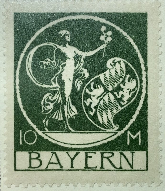 AlexStamps BAVARIA #253 VF Mint 