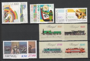 1981 Portugal 5 MNH* Set / Railways Locomotive / King Joao II / St Anthony 19755-