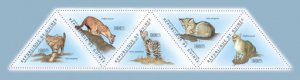 GUINEA 2011 SHEET WILD CATS CHATS SAUVAGES FELINES FELINS WILDLIFE gu11405a