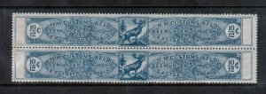 Newfoundland #NFB1 Extra Fine Mint Rare Pair