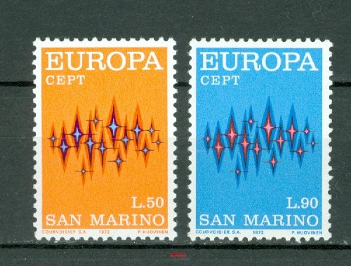 SAN MARINO 1972 EUROPA #771-772...SET...MNH..$0.75