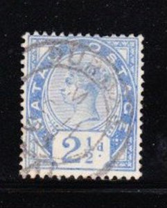 Album Treasures Natal Scott # 78  2 1/2p Victoria  F-VF Used CDS