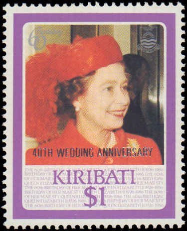 Kiribati #495-499, Complete Set(5), 1987, Royalty, Never Hinged