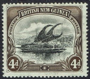 PAPUA 1901 LAKATOI BRITISH NEW GUINEA 4D VERTICAL WMK 