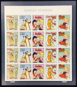 4467-4471    Sunday Funnies   MNH  44c sheet of 20    FV $8.80   2010