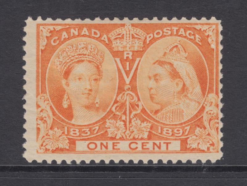 Canada Sc 51 MLH. 1897 1c orange Queen Victoria Jubilee