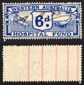 Western Australia 6d Blue Hospital Fund BF6