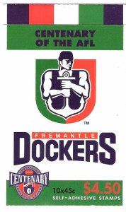 Centenary AFL Stamp 4 Booklets Australia Freemantle Dockers CTO