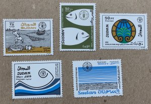 Sudan 1988 World Food Day 86, MNH. Scott 350-354, CV $8.00