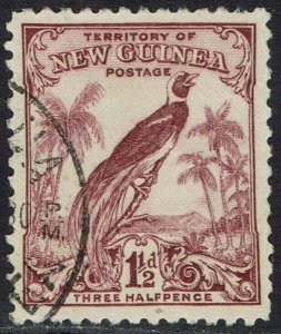 NEW GUINEA 1932 UNDATED BIRD 1½D USED