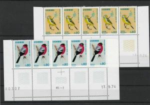 Mint Never Hinged Andorra Nature Protection Birds 1974 Stamps Ref 28497