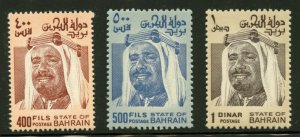 Bahrain Scott 236-238 Sheikh Issa Hi Values Mint NH