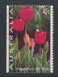 Australia SG 1446  Used  x booklet left margin imperf - Flowers