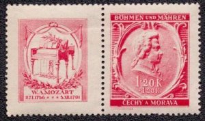 Bohemia and Moravia B7 1941 MH