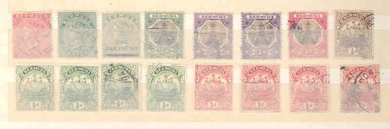 BERMUDA  LOT OF MINT HINGED, NEVER HINGED AND USED FANTASTIC CLEAN STAMPS