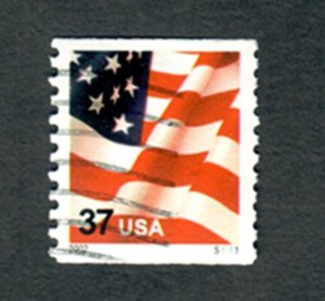 US #3631 Old Glory Used PNC Single plate #S1111