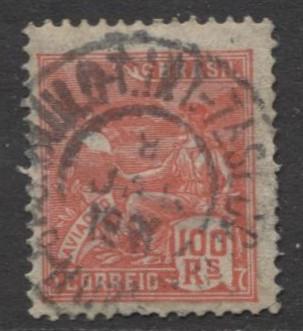 Brazil - Scott 223 - Aviation Issue -1920 - Used - Single 100r Stamp