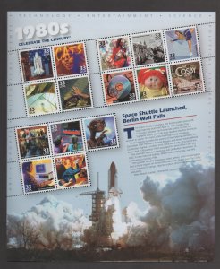Scott#  3190a-o   unused MNH  OG 1980's Celebrate the Century  Sheet of 15