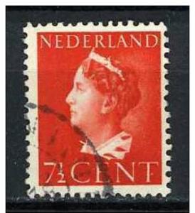 Netherlands 1940   Scott 217 used - 7.1/2c, Queen Wilhelmina