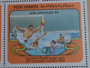 YEMEN-1984- 23RD-OLYMPIC GAMES-LOS ANGELES  MNH -S/S EST. $12 VERY FINE