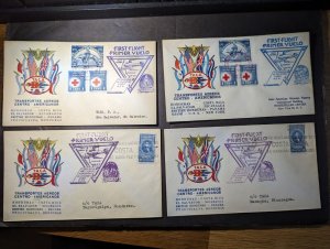 Lot of 16 Certified TACA South America First Flight Cover FFC Various Locations