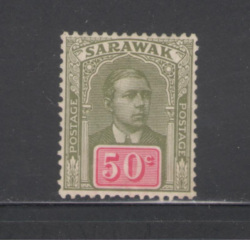 Sarawak 1928 Sir Charles Vyner Brooke 50c Scott # 92 MH
