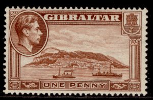 GIBRALTAR GVI SG122b, 1d red-brown , M MINT.