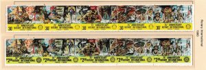Philippines # 1459-1460, Rotary International, Strips of 5,  Mint LH, 1/3 Cat.