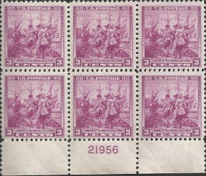 # 836 MINT NEVER HINGED Plate Block SWEDISH-FINNISH TERCENTENARY