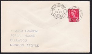 GB SCOTLAND 1969 cover HALLIN PORTREE / ISLE OF SKYE cds...................A8533