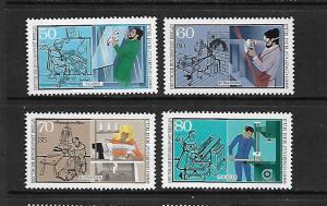 BERLIN, 9NB234-9NB237, MNH, VOCATIONAL TRAINING TYPE OF 1986