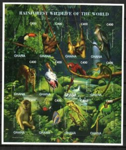 Ghana Stamp 1862  - Fauna of the Rainforest